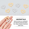 12Pcs 2 Colors Ion Plating(IP) 201 Stainless Steel Pendants STAS-UN0029-75-3