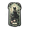 50Pcs Black Cat Shape PVC Waterproof Stickers AJEW-M223-05-2