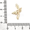 Brass Micro Pave Clear Cubic Zirconia Pendants CU-CBA3D76-04G-3