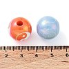 Printed Opaque Acrylic Beads OACR-Z013-28-3