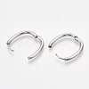 201 Stainless Steel Huggie Hoop Earrings STAS-T045-47B-3