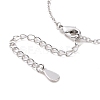 Interlocking Double Rings Pendant Necklace NJEW-G073-07B-P-4