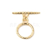 Brass Toggle Clasps KK-P234-80G-3