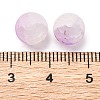 Frosted Baking Paint Crackle Glass Beads with Glitter Powder X1-DGLA-T004-8mm-01E-3