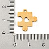 Golden Plated 304 Stainless Steel Pendants LS-STAS-L271-01G-04-3