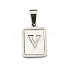 Vacuum Plating 304 Stainless Steel Pave Natural White Shell Pendants STAS-S130-03P-V-1
