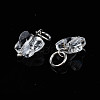 Faceted Transparent Glass Charms GLAA-T024-06M-3