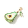 Alloy Enamel Pendants AL-CBA24A7-01G-05-2