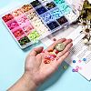 24 Colors Handmade Polymer Clay Beads CLAY-X0011-03C-4
