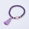 Tassel Charm Bracelets BJEW-P190-05F-1