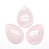 Natural Rose Quartz Cabochons G-P393-G05-1