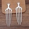 Alloy Hair Comb Findings OHAR-PW0001-399P-1