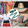 Ethnic Style Polyester Jacquard Ribbon OCOR-WH0078-478A-01-5