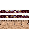 Electroplate Transparent Glass Beads Strands EGLA-Q132-4MM-A12-4