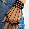 2Pcs Halloween Gothic Finger Ring Bracelets for Women BJEW-CN0001-15-5