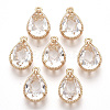 Transparent Glass Pendants X-GLAA-R212-11D-1