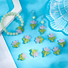 12Pcs Handmade Lampwork Beads LAMP-PA0001-03B-3