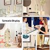 Iron Earring Display Stands with Round Tray EDIS-WH0016-018A-6