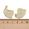 Brass Micro Pave Cubic Zirconia Pendants ZIRC-I367-07G-05-3