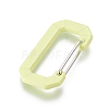 Spray Painted Alloy Keychain Clasps PALLOY-G258-01P-2