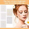 10 Sheets 5 Style PET Nail Art Stickers MRMJ-OC0003-08-6