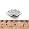 Brass Micro Pave Clear Cubic Zirconia Box Clasps KK-Q074-06P-4