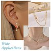 6Pcs 3 Styles Brass Micro Pave Cubic Zirconia Fruit Connector Charms KK-CJ0014-17-7