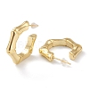Brass Half Hoop Earrings EJEW-A056-06G-2