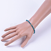 Natural Apatite Stretch Bracelets BJEW-JB04556-02-3