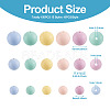 150Pcs 15 Styles Silicone Beads SIL-TA0001-25-4