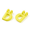 Rack Plating Spray Painted Alloy 2-Loop Link Pendants PALLOY-N176-01D-3