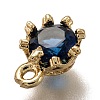 Brass Micro Pave Cubic Zirconia Charms ZIRC-I051-03G-07-3