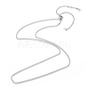 Adjustable 201 Stainless Steel Slider Necklaces LS-MAK-L026-08A-P-1-1