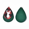 Christmas Theme PU Leather Big Pendants X-FIND-R080-05-4