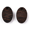 Natural Wenge Wood Pendants WOOD-T023-85B-01-2