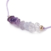 Gemstone Braided Bead Bracelet BJEW-JB11013-02-3