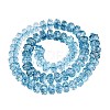 Crackle Transparent Glass Beads Strands GLAA-N068-03A-04-2