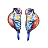 2Pcs Transparent Epoxy Resin Pendants RESI-A044-03B-1