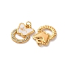 304 Stainless Steel Rhinestone Pendants STAS-U061-11G-2