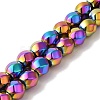 Electroplated Synthetic Magnetic Hematite Beads Strands G-I364-J01-04-1