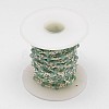 Handmade Faceted Jade Rondelle Beads Decorative Chains for Necklaces Bracelets Making CHC-L026-06-2