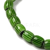 Handmade Lampwork Chevron Beads Strands LAMP-K041-01B-12-4