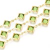 Brass Rhombus Link Chains CHC-N023-08C-G-1