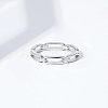 Simple Style 925 Sterling Silver Finger Rings FS-WG80334-02-3