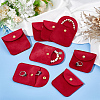  12Pcs Velvet Jewelry Storage Pouches ABAG-NB0001-92B-4