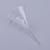 Transparent Glass Funnel Hopper AJEW-WH0104-45B-1