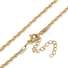 Ion Plating(IP) 201 Stainless Steel Chain Necklaces NJEW-P309-23G-1