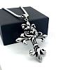 Vintage Gothic Cross Tengu Pendant 304 Stainless Steel Necklaces MY8388-4