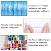 Nylon Satin Rattail Cord NWIR-PH0001-41-WH-4