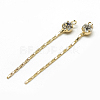 Brass Chain Pendants X-KK-T032-160G-1